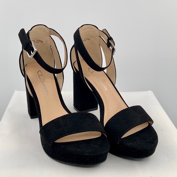 NWT CL by Chinese Laundry GO on 2 Women’s Black Dress Sandals Shoes - Picture 1 of 13